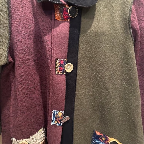 Colorful Patchwork Women's Sweater - Picture 2 of 3